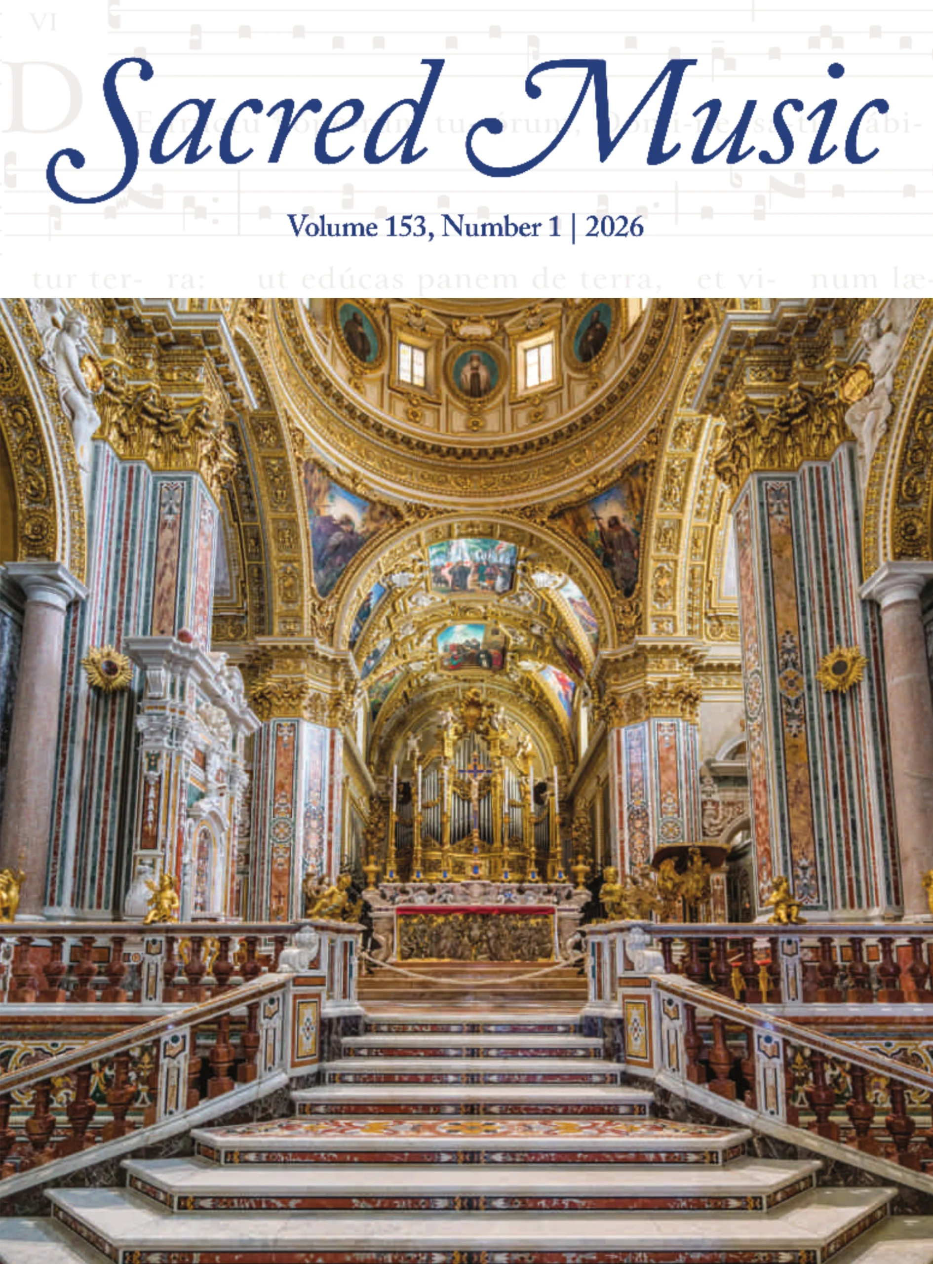 Sacred Music, volume 153, number 1, front cover
